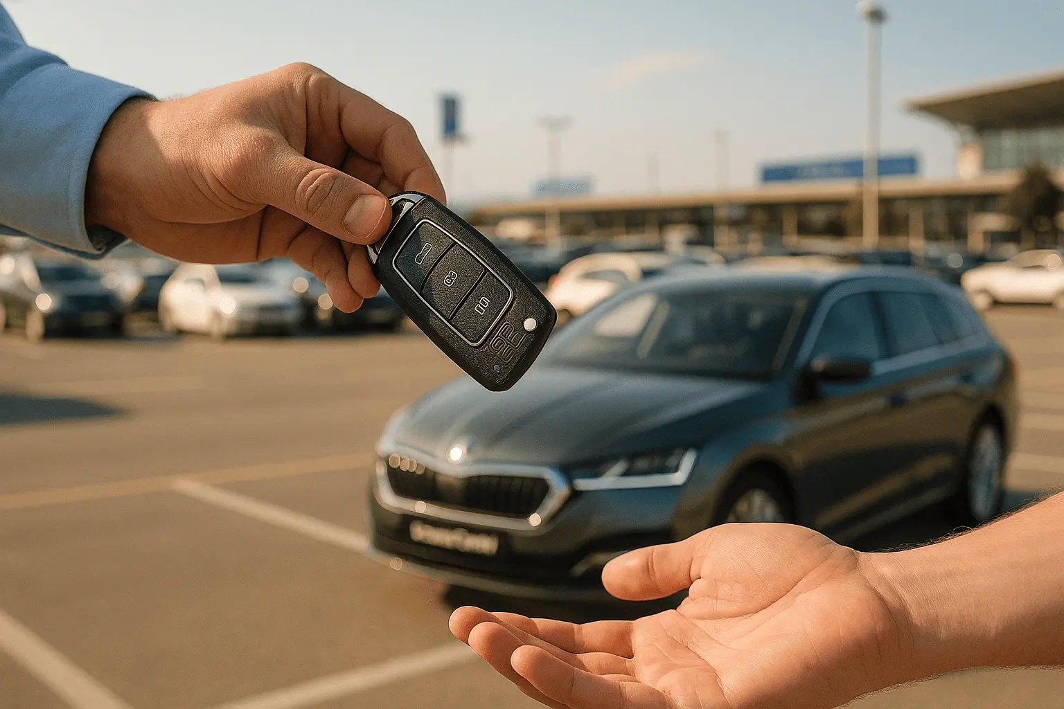 20250415_0943_Car Rental Handover Scene_remix_01jrw6byjwegc9rbmaztpk1tep (1)